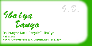 ibolya danyo business card
